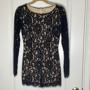 Mustard Seed Black Lace Romper Size S